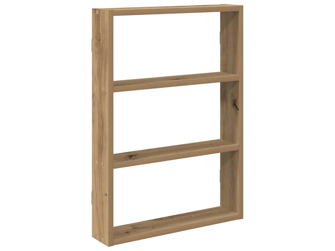 Estantería de pared MAISON EXCLUSIVE en derivados artesanales de madera de roble (43x9x60 cm)
