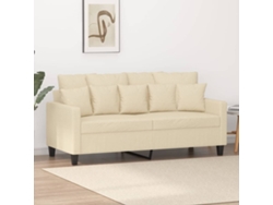 Sofá De 2 Plazas | Sofá De Salón | Sofá De Descanso De Tela Color Crema 140 Cm Wsd919215
