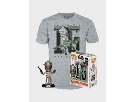 Figura STAR WARS Funko Pop! Ig-11 With The Child + T-Shirt Tamanho M