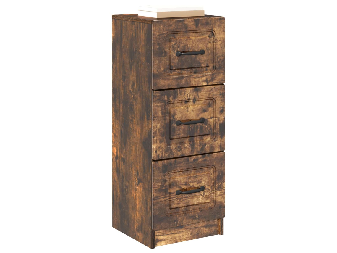 Maison Exclusive - Cajonera Roble Ahumado 33 X 34,5 X 87 Cm Madera De Ingeniería