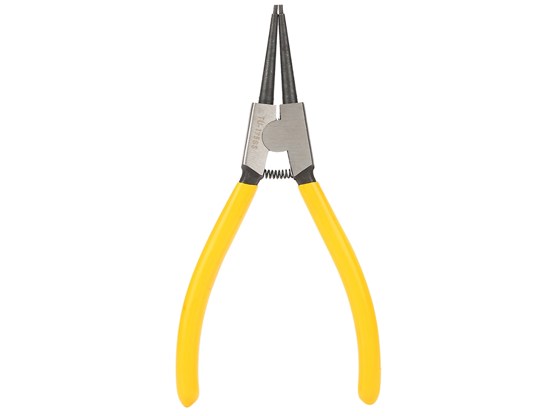 Alicates Para Anillos De Retención Curvos De Acero Inoxidable De 7 Pulgadas, Herramienta Mecánica Para Anillos De Seguridad Y Anillos De Retención Tu-175ss