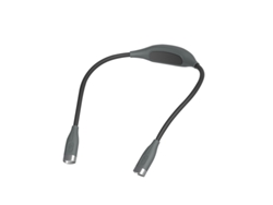 Lámpara de lectura LED para el cuello con protección ocular, recargable por USB, MDUG (gris)