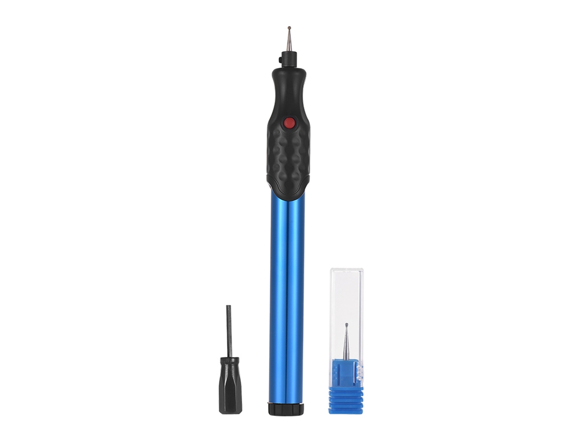 Mini Caneta De Gravação Elétrica Azul