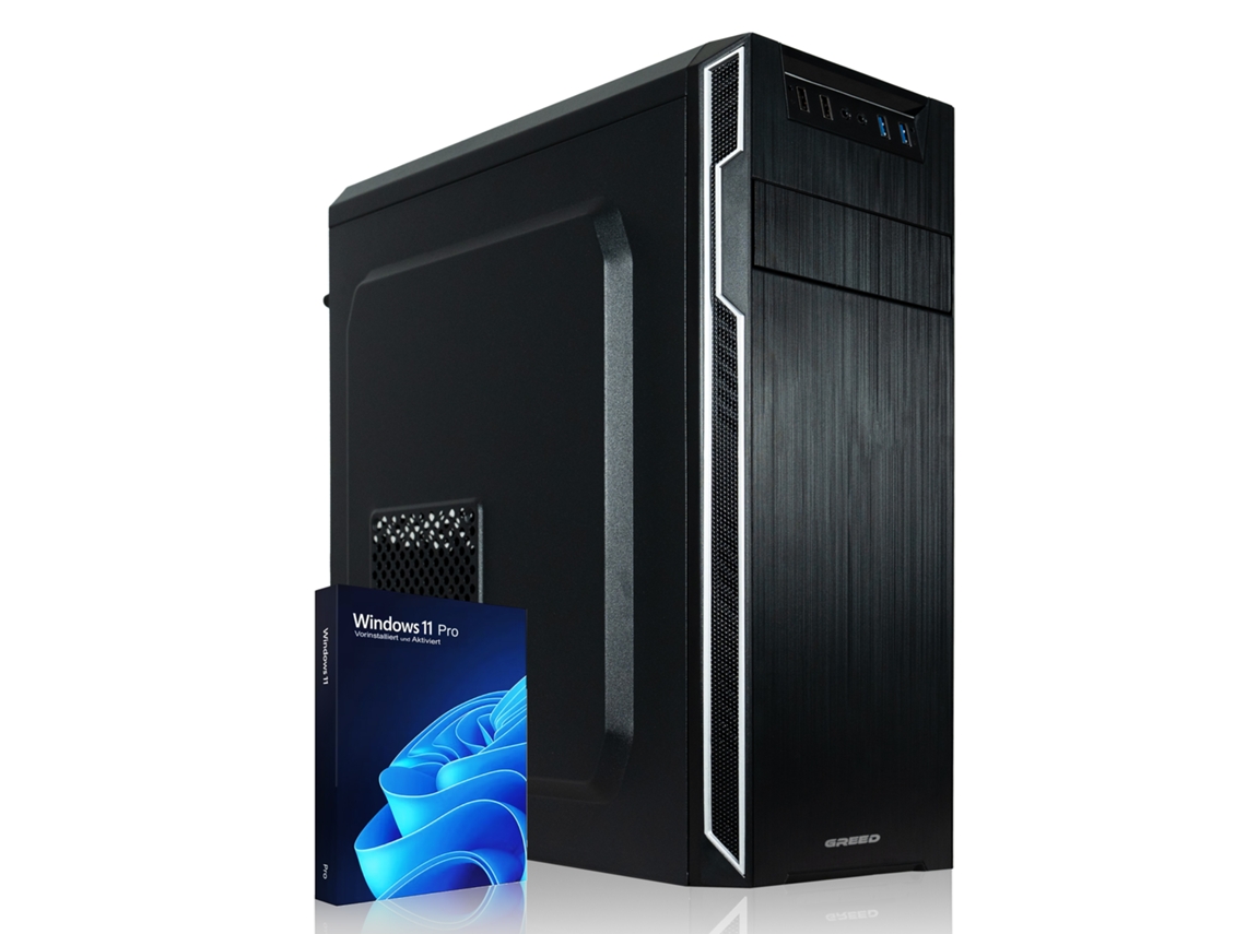 Desktop PC / Computer - Greed Multi - Intel Core i3 12100 - 16GB DDR4 RAM - 1TB HDD 240GB SSD - DVD - WiFi - Windows 11 Pro