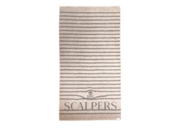 Toalla SCALPERS Home 100% Algodón (90x180cm - Beige/Rayas)