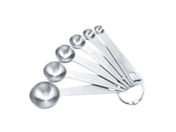 VVJIJILLY Conjunto de 6 colheres medidoras de aço inoxidável para café, condimentos, cozinhar e assar.