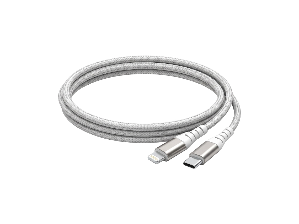 Cable Usb-c A Lightning Mfi 3a Power Delivery 60w Reforzado Trenzado 2m