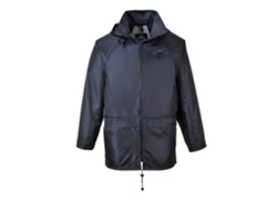 Impermeable clásico Portwest: protección y estilo en condiciones climáticas adversas - Negro - S