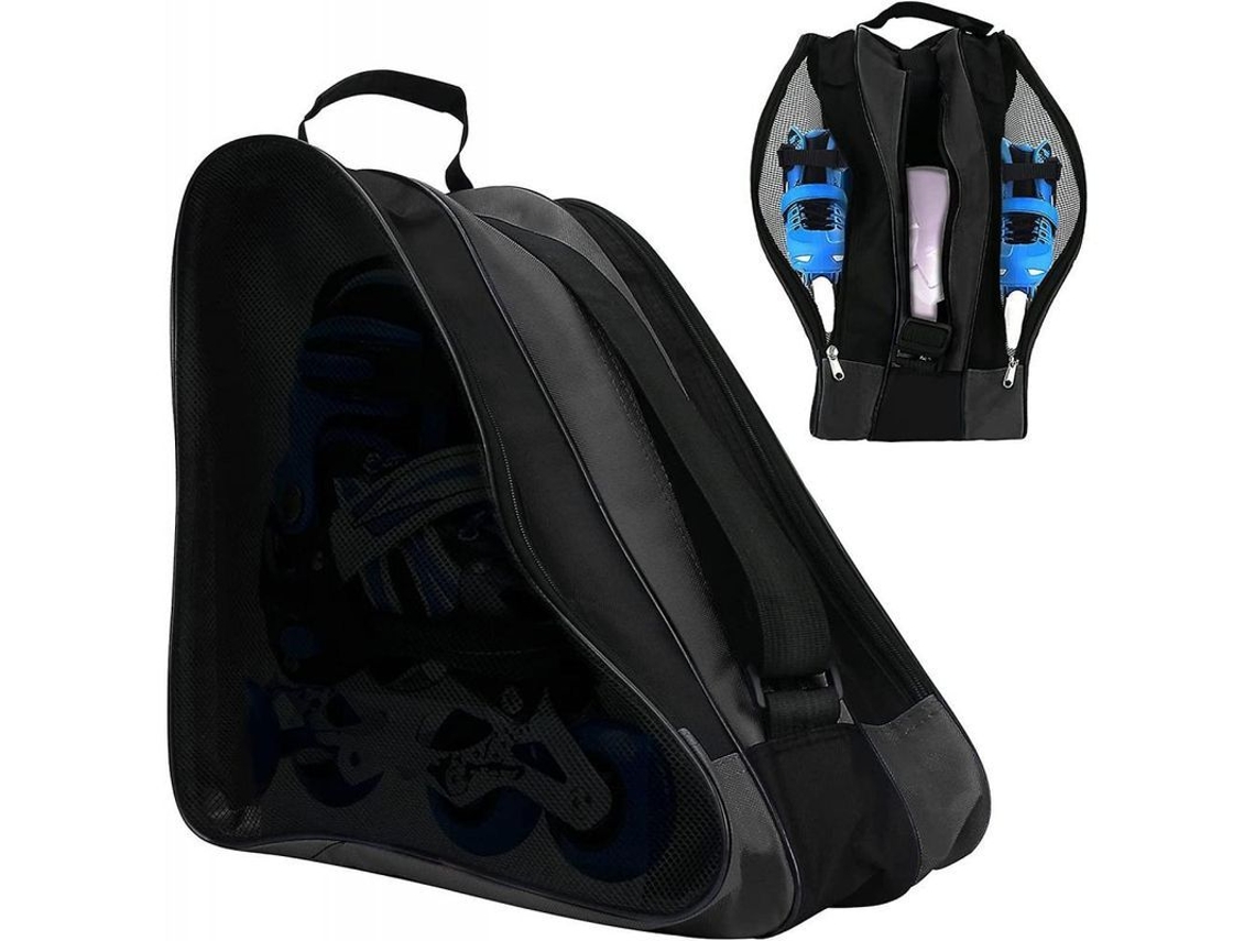Bolsa Para Patines, Bolsa Transportadora Aireada Para Patines De Hielo/inline/roller, Mochila Oxford Con Asa De Hombro Y Superior Bpz