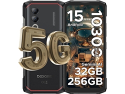 Smartphone robusto 5g Doogee Blade 20 Turbo 32gb256gb Android 15 10300mah 6,6 Negro