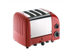 Tostadora De 3 Rebanadas, 1700 W, Roja 30262 - Dualit