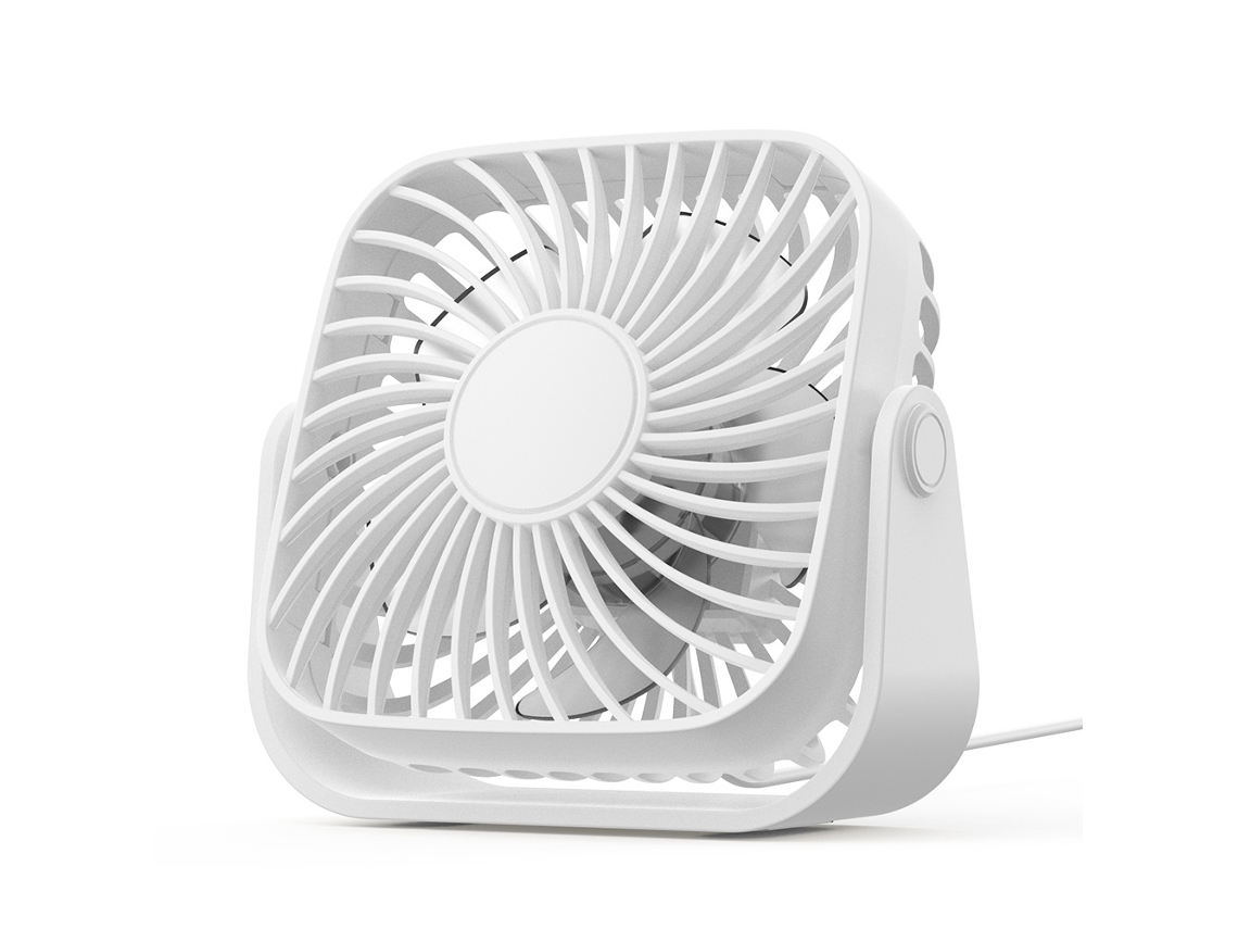 Ventilador De Escritorio Silencioso Portátil Con Alimentación Usb (blanco) Gertiz