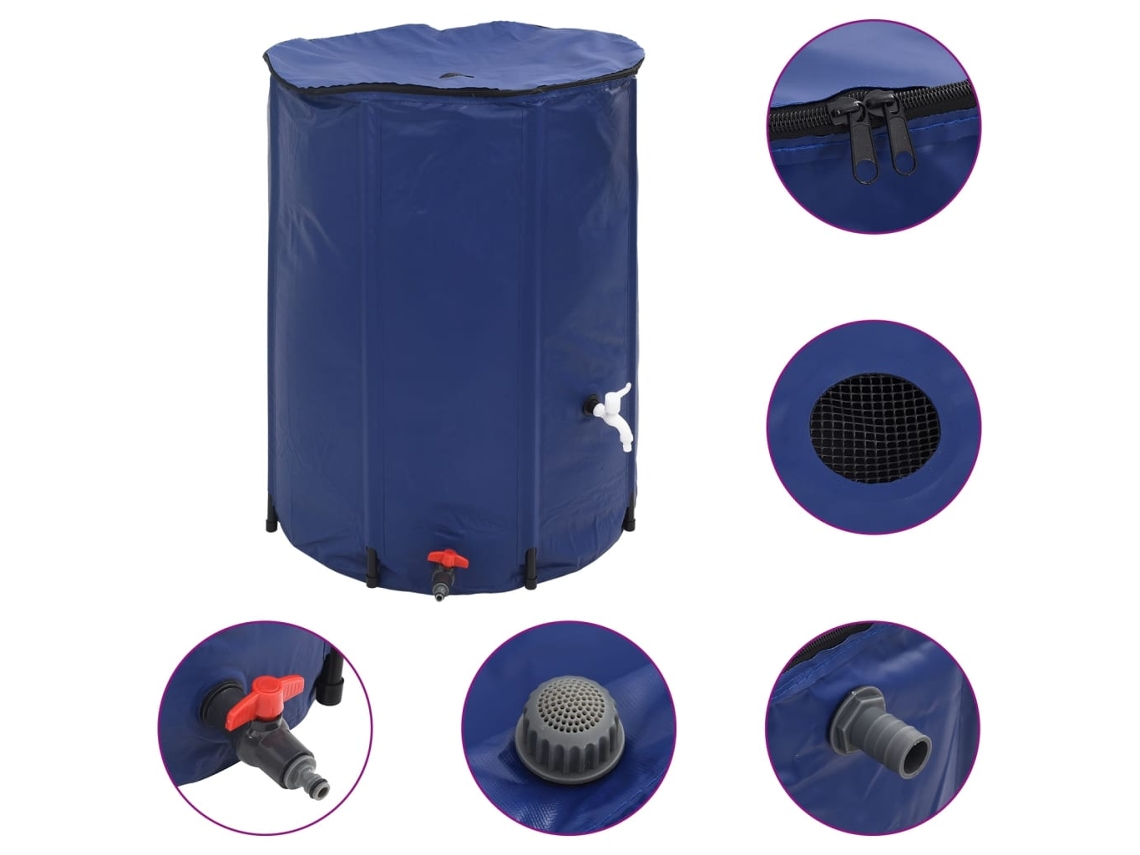 Depósito de agua plegable con grifo 750 L PVC MAISON EXCLUSIVE