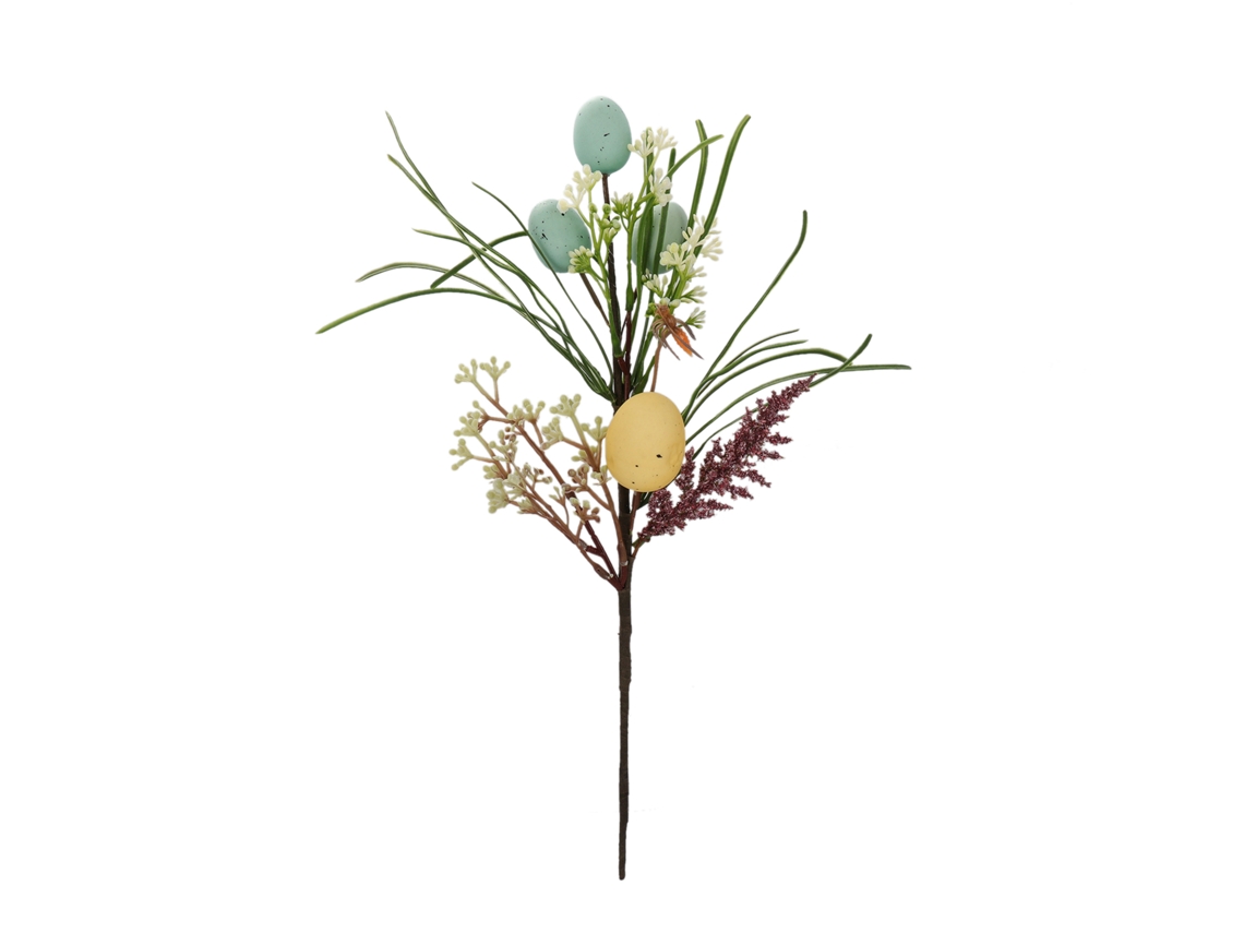 Ramas para insertar huevos de Pascua hechas a mano - Patrón azul
