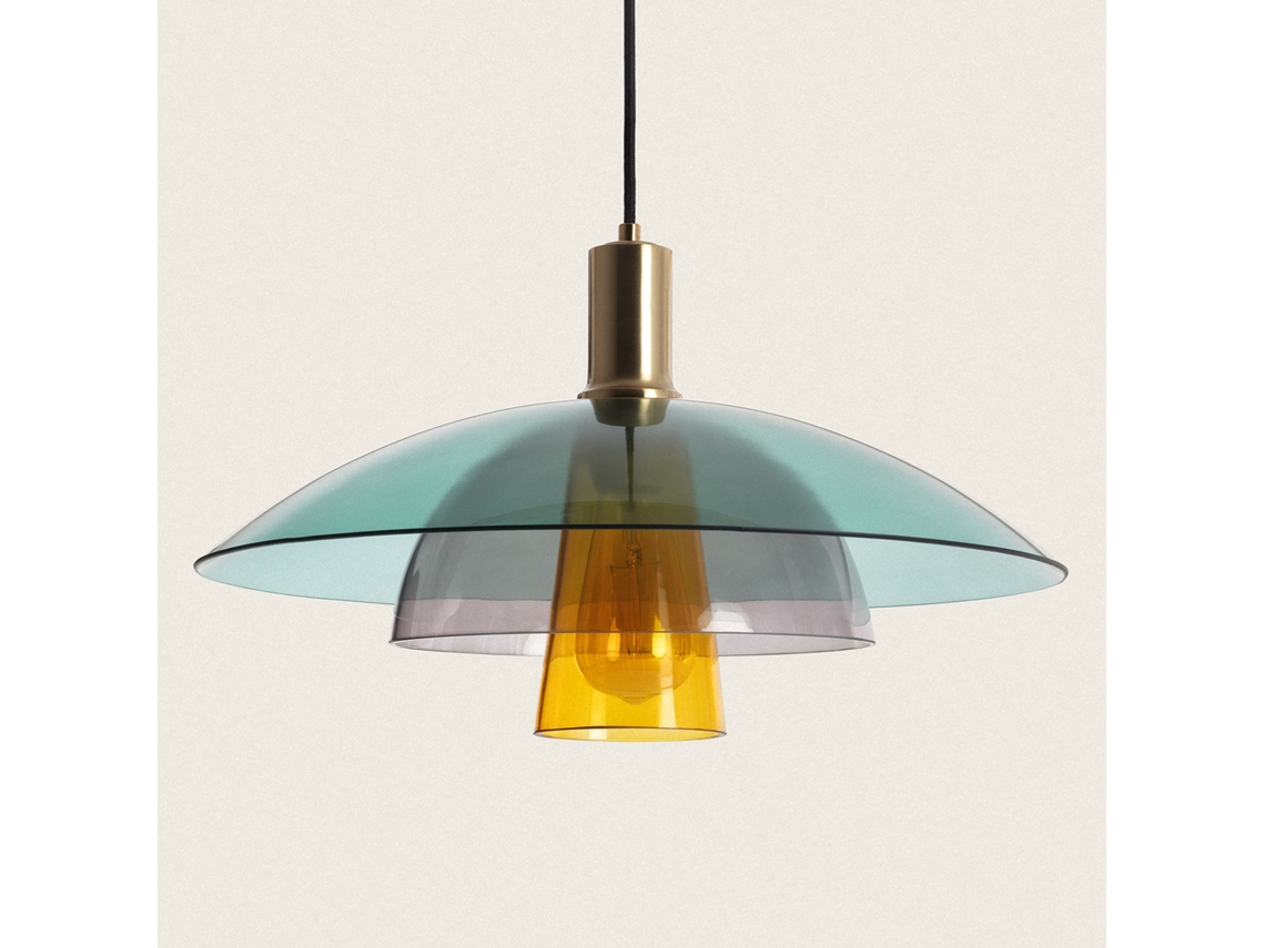 LEDKIA Lámpara Colgante Cristal Dolly Multicolor