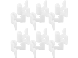 Juego de 40 soportes de plástico blanco para armarios GOKOCO
