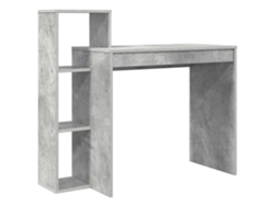 Escritorio | Escritorio gris de 100 x 40 x 90 cm, madera tratada.