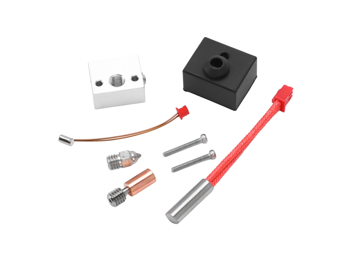 Kit De Bloque Calentador De Aluminio Para Impresora 3d, Garganta Bimetálica De Alta Temperatura 24v 40w Para Ender3 S1