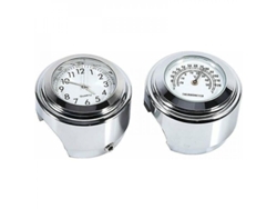 Reloj Para Manillar De Motocicleta De 7/8 Pulgadas, Resistente Al Agua, Con Termómetro Digital, Color Blanco Vcq