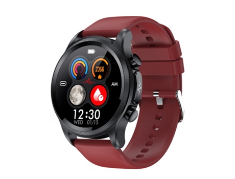 Smartwatch E400 Pantalla táctil completa Ecg Ppg Supervisión de oxígeno en sangre IP68 Correa roja impermeable