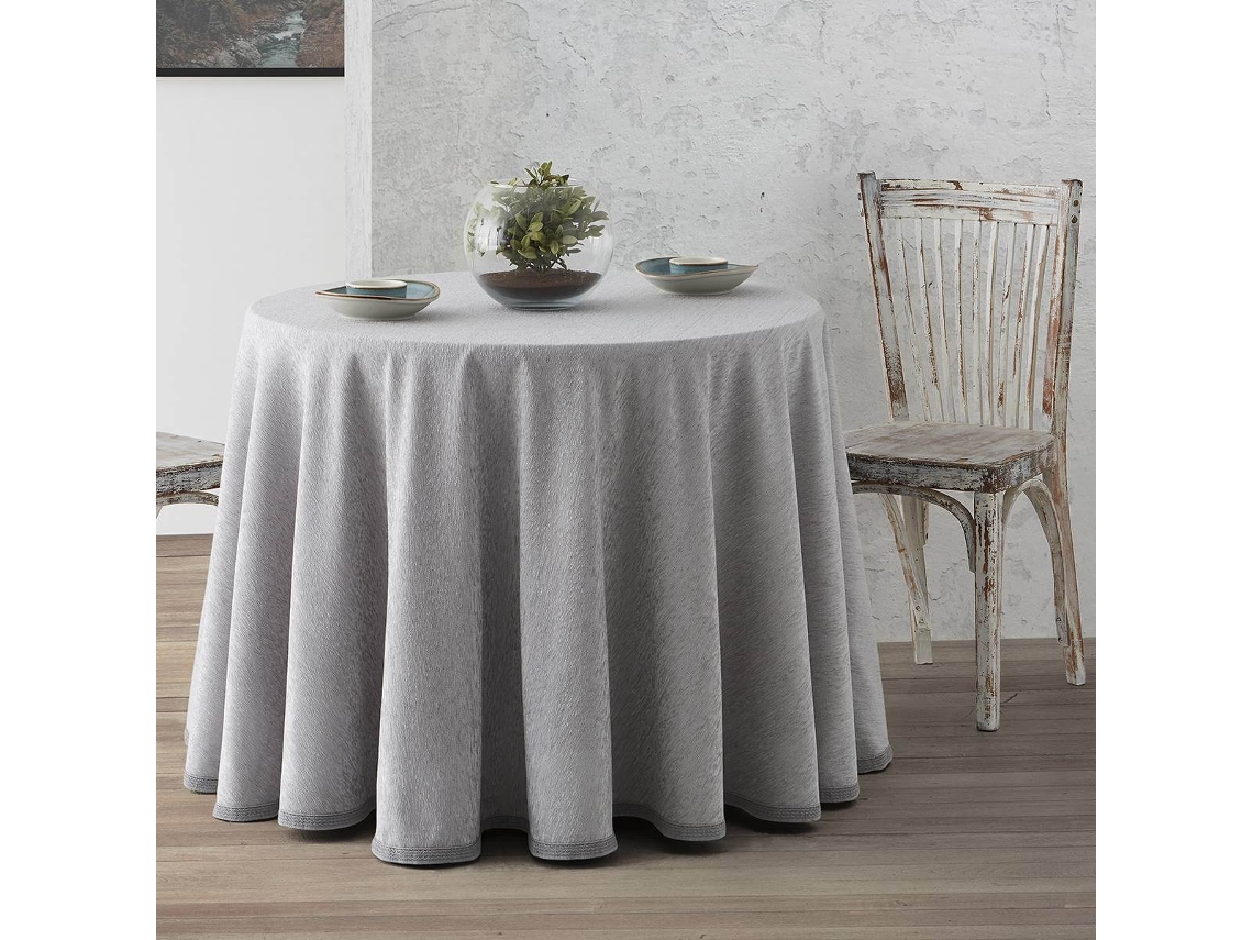 Lanovenanube Falda Camilla Redonda Chenilla Gris Perla, 70