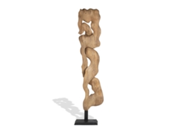 Escultura Suar Hierro Tallado Natural 26x30x90cm