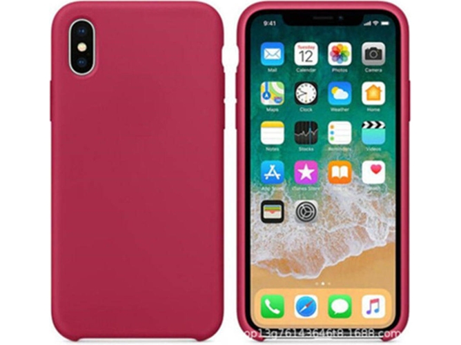 Funda iPhone 7 Plus, 8 Plus WJS Silicona Rosa