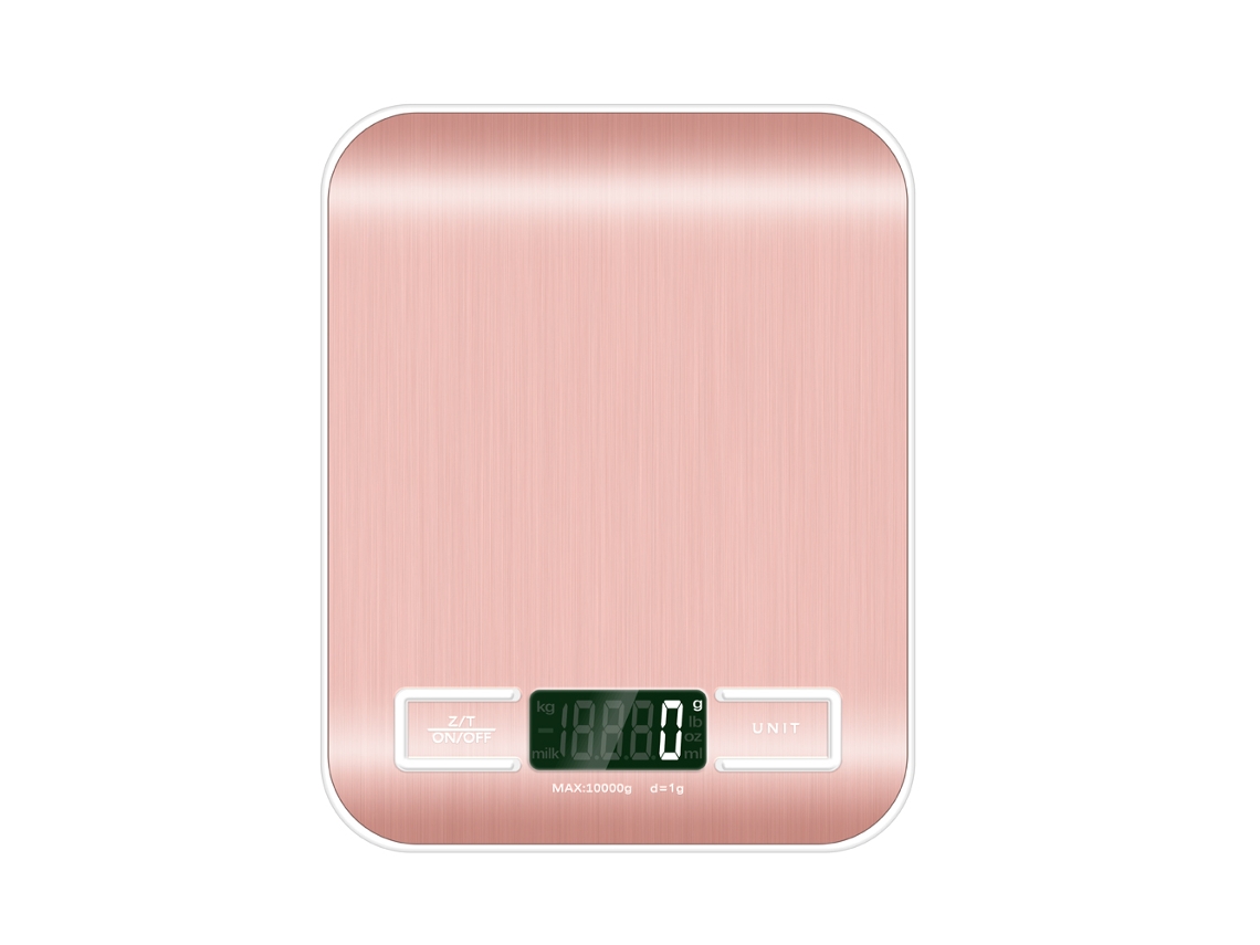 Báscula de cocina rosa, 10 kg, 1 g Mdug