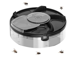Trampa Para Moscas Eléctrica Automática Con Bandeja Extraíble Para Hogar Interior Negro Cck