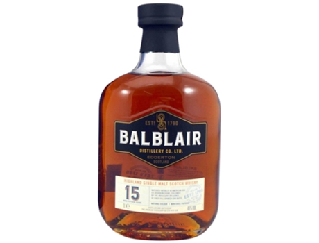 Whisky BALBLAIR Single Malt Balblair 15 Anos (1 L - 1 unidad)