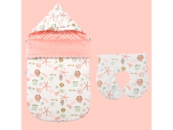 Saco de dormir para cochecito de bebé, cálido saco de dormir de invierno para evitar sobresaltos, con doble cremallera (océano 88 x 46 cm)