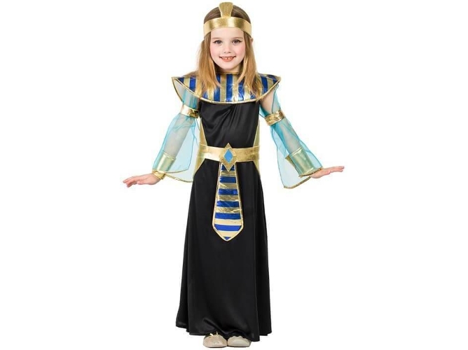 Disfraz de Niña DISFRAZZES Cleopatra Negra (Talla: 5 a 6 años)