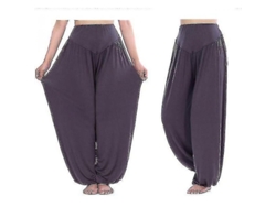 2026-pantalones Yoga Harem Para Mujer Baggy Aladdin Bloomers De Algodón Ligero Fxc 2xl Gris Oscuro