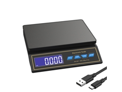 Báscula digital de cocina de precisión, con capacidad de 30 kg/1 gramo, fabricada en acero inoxidable. Mdug