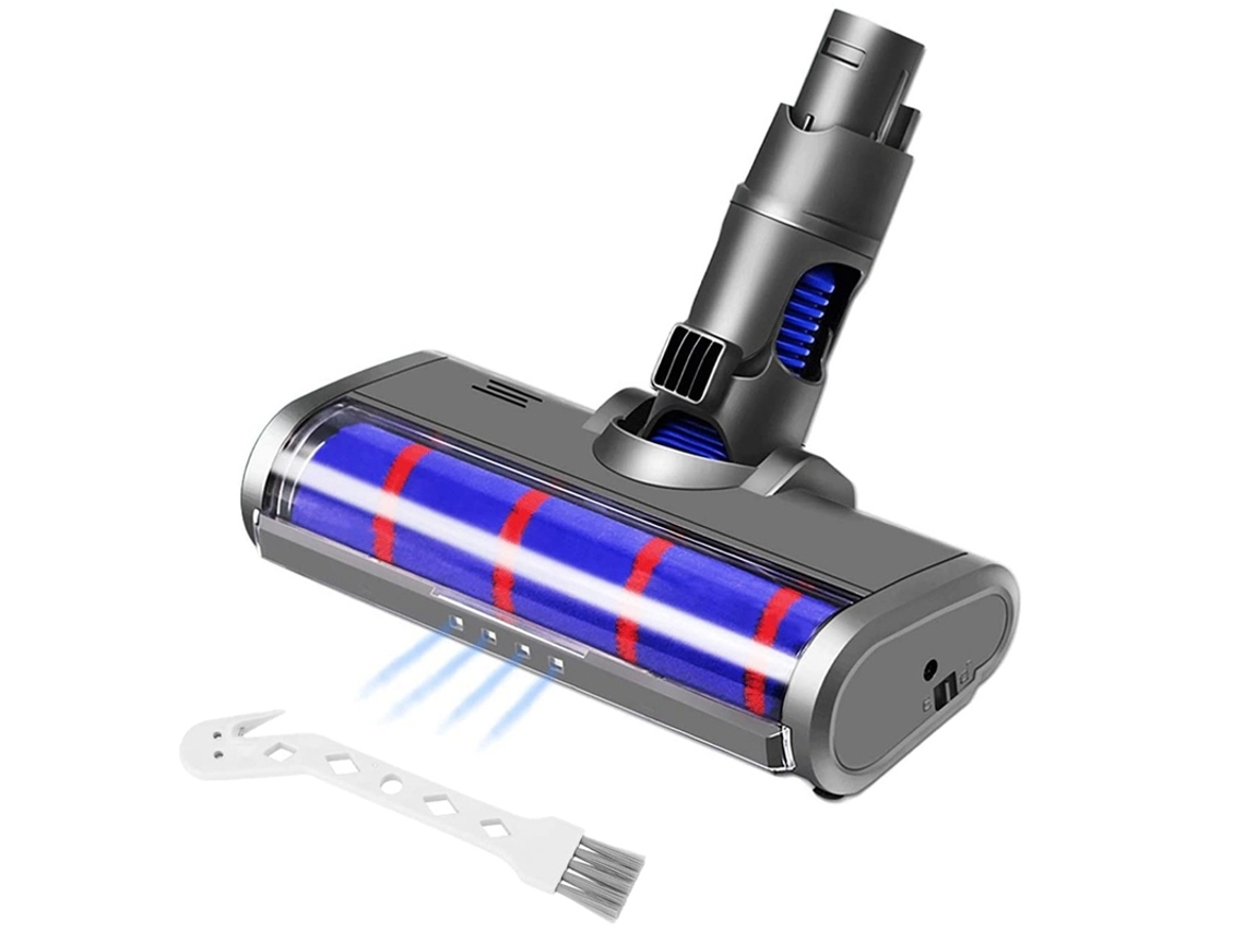 Cabezal limpiador de rodillo suave para Dyson V6 Dc58 Dc59 Dc61 Dc62 Dc74, accesorio de aspiradora inalámbrico con faro Led