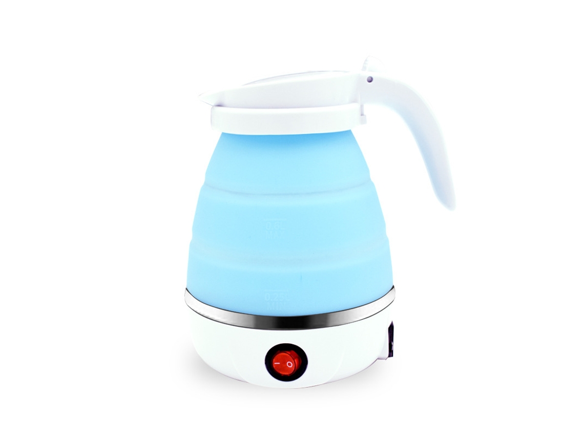 Hervidor eléctrico plegable de 600 ml, mini jarra portátil de viaje, hierve agua para té y café, compacto para uso en exteriores Tommy01