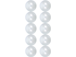 Colgante Grande Cuentas Blancas Plástico Acero Decoración Versátil Ideal Bodas Eventos Hogar Repetido Perfecto
