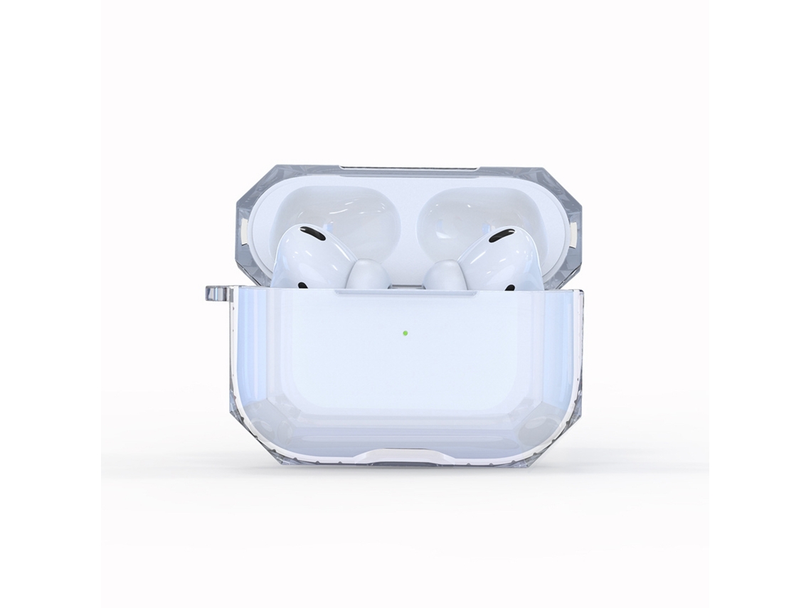 Cubre Auriculares Antigolpes Tpu Transparente Suave Para Ios Earbuds New Generation 3 Blanco