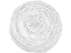 Estructura Hueca Decorativa De Hierro Conformable De Aluminio Plateado De 20 Cm Para Lámparas Colgantes Y