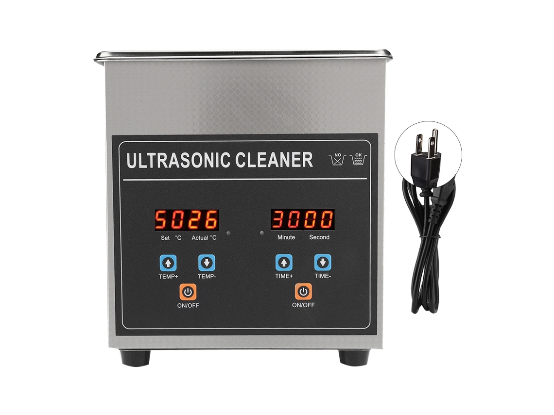 Máquina de limpieza ultrasónica profesional de 2 litros para joyería y relojes.