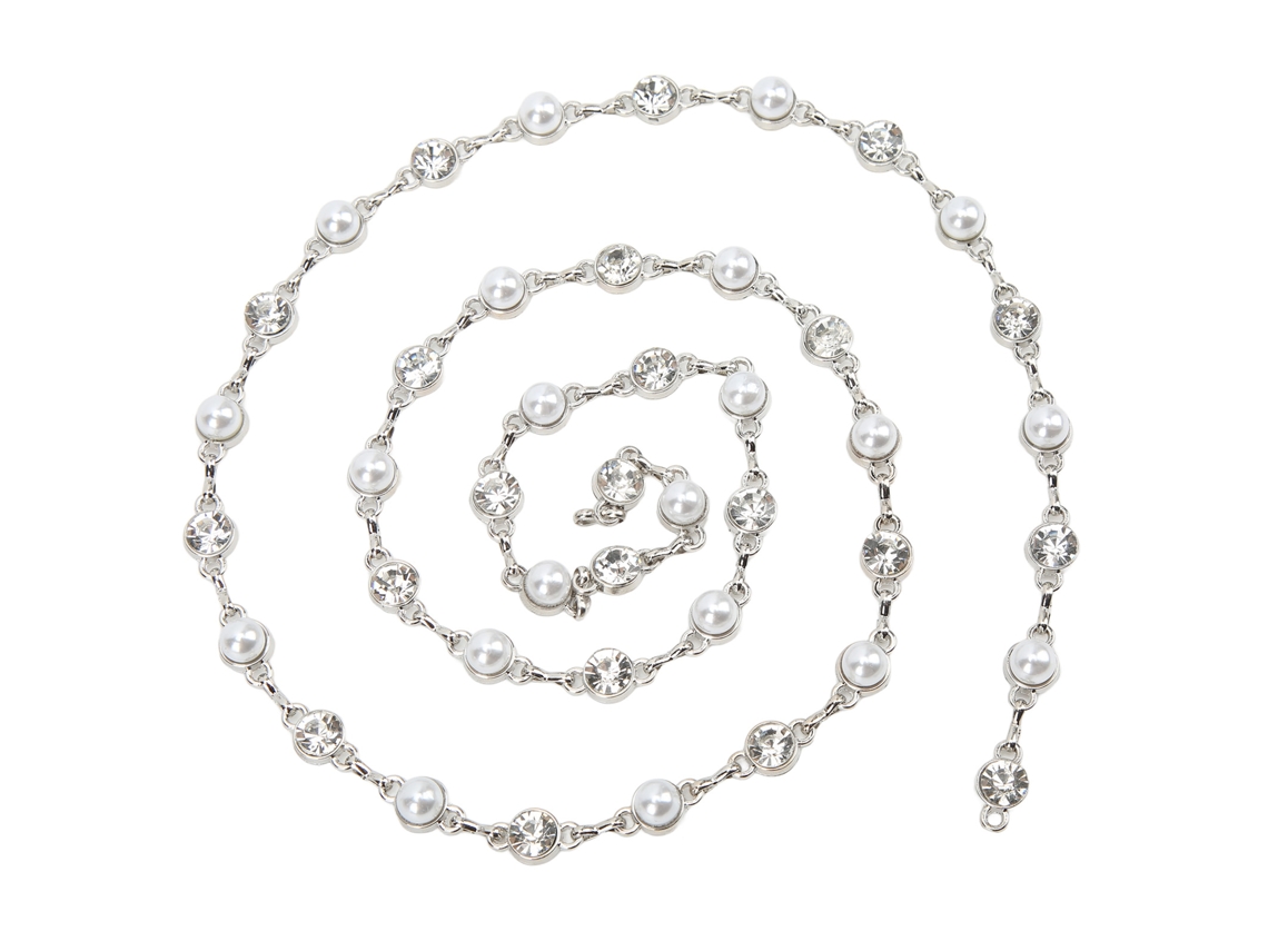 Cinta Con Borla De Perlas Y Diamantes De Imitación, 1 Yarda (1 Cm) De Alto Brillo, Ideal Para Manualidades, Accesorios Y Regalos.