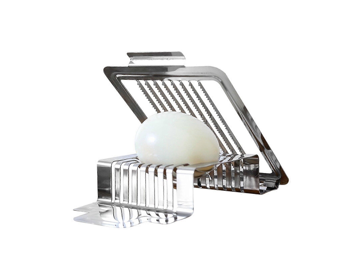 Cortador de huevos de acero inoxidable, metal duro, fácil de cortar, cortar, picar Everley891