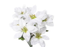 Rama artificial de flor de Pascua, decoración navideña, utilería para espectáculos