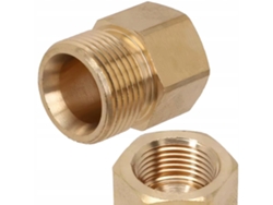 Adaptador de rosca M22x1.5 a 3/8'' – Latón duradero | Compatible con hidrolimpiadoras Kärcher HD/HDS