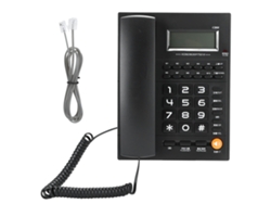 Teléfono Fijo Con Cable Para El Hogar, La Oficina, El Hotel O El Restaurante, Con Memoria Y Alarmas.