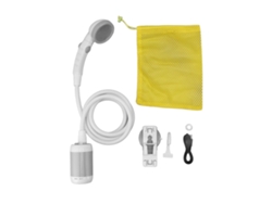 Kit De Ducha Eléctrica Portátil Con Batería, 3 Niveles De Presión Para Camping Y Uso Al Aire Libre, Gris Plateado.