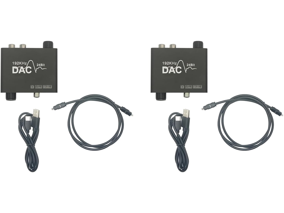 Adaptador Convertidor Digital A Audio Coaxial Óptico Toslink 2x 192 Khz