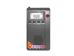 Radio FM/AM/SW de bolsillo, lector de tarjetas TF, pantalla LCD, compatible con llamadas manos libres. Mdug