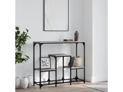 Mesa consola | Mesa de entrada | Mesa auxiliar 89,5 x 28 x 76 cm Derivados de madera Gris Sonoma