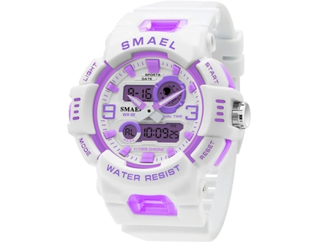 VEANXIN Relojes digitales LED Reloj de pulsera impermeable para mujer hasta 50 m-Púrpura